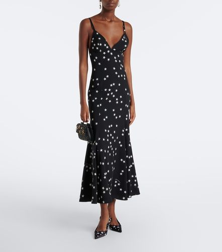 Robe midi en soie mélangée à imprimé - Dolce&Gabbana - Modalova