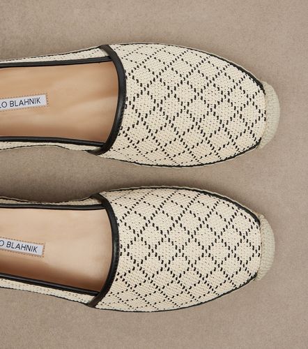 Espadrilles Espadra à effet raphia - Manolo Blahnik - Modalova