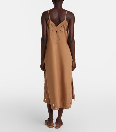 Robe nuisette en coton à broderies anglaises - Juliet Dunn - Modalova