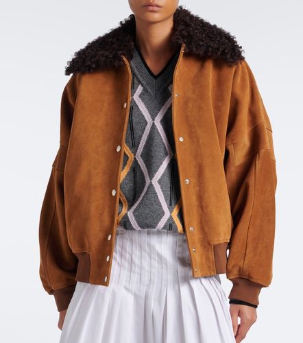 Plan C Veste blouson en daim - Plan C - Modalova