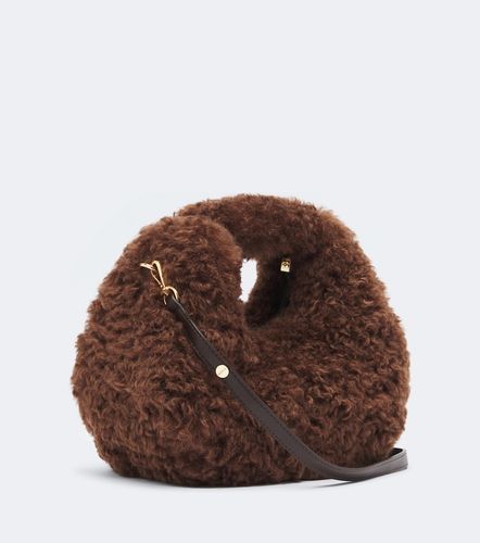 Ganni Sac à main Mini en teddy - Ganni - Modalova
