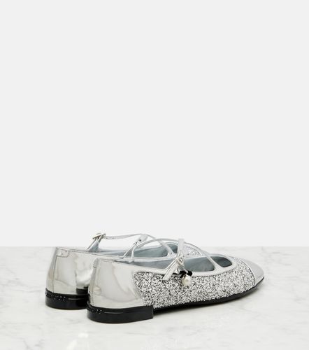 Ballerines Eleri en cuir à paillettes - Jimmy Choo - Modalova