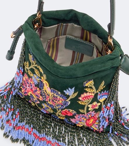 Sac Kalispera Small en daim à perles - Etro - Modalova