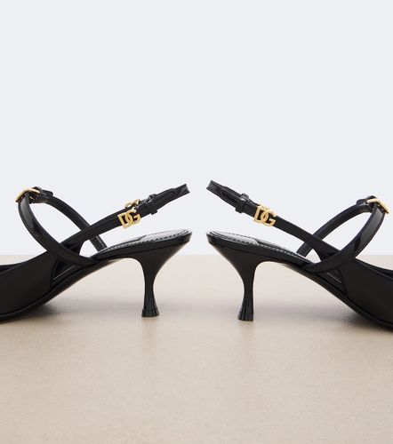 Escarpins slingback DG en cuir verni - Dolce&Gabbana - Modalova