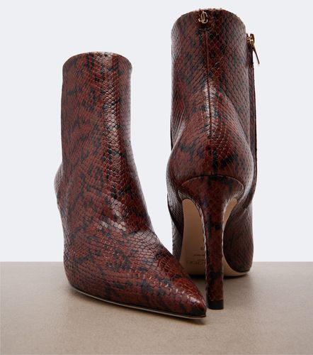 Bottines Frankie en cuir façon serpent - Jimmy Choo - Modalova