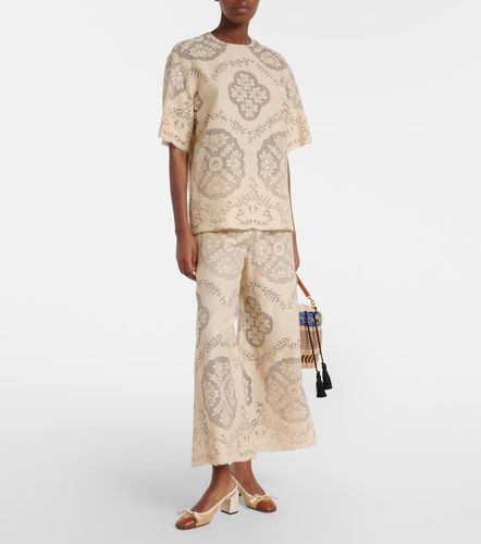 Pantalon ample en coton mélangé - Valentino Garavani - Modalova