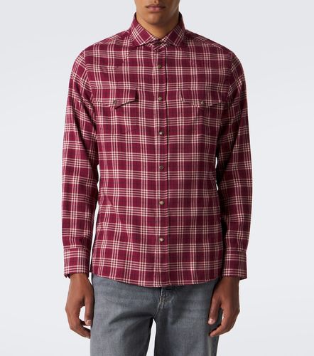 Chemise en coton mélangé à carreaux - Brunello Cucinelli - Modalova