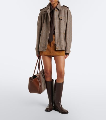 Mini-jupe Cherry en daim - 7 For All Mankind - Modalova