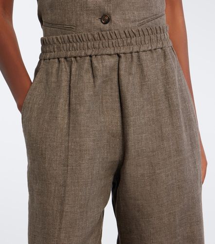 Pantalon ample en lin - Brunello Cucinelli - Modalova