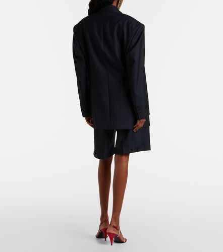 Bermuda en laine vierge à rayures - Versace - Modalova