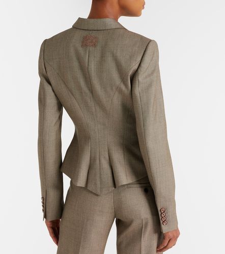 McQueen Blazer court en laine - McQueen - Modalova