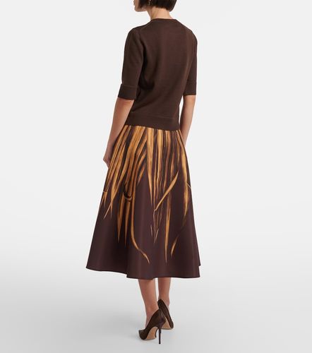 Jupe midi à imprimé - Oscar de la Renta - Modalova