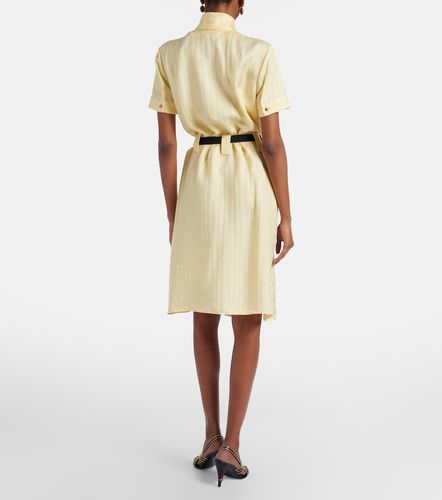 Versace Robe chemise Greca en satin - Versace - Modalova