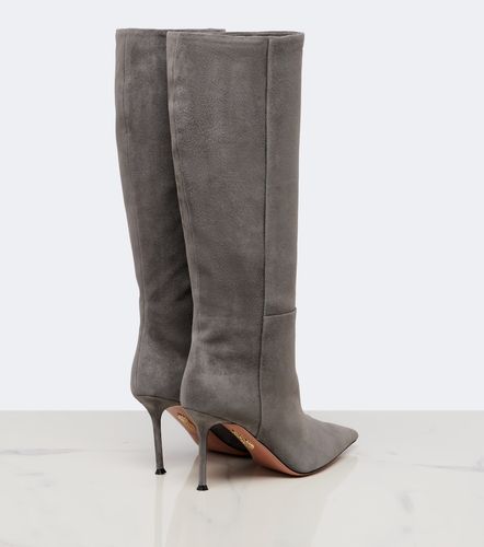 Aquazzura Bottes Harper en daim - Aquazzura - Modalova