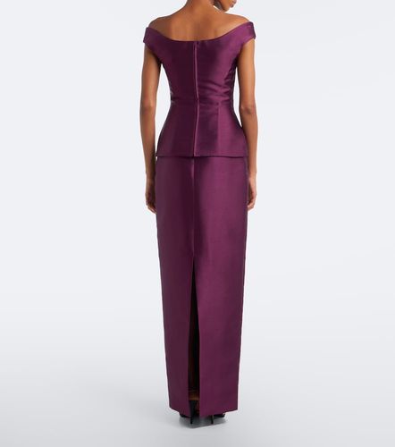 Robe longue Pieta en satin - Solace London - Modalova