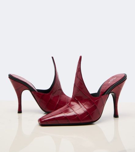 Alaïa Mules en cuir façon croco - Alaia - Modalova