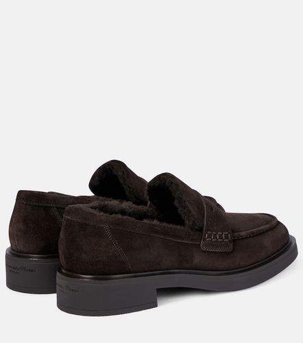 Mocassins Harris en daim et shearling - Gianvito Rossi - Modalova