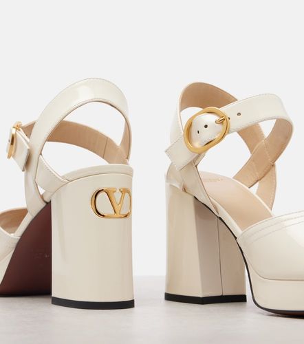 Sandales Fawcette à plateau en cuir - Valentino Garavani - Modalova