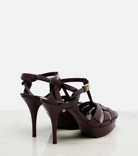 Sandales en cuir verni - Saint Laurent - Modalova