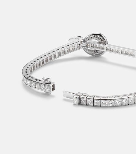 Bracelet Chakra en or blanc 18 ct, diamants et quartz - Ananya - Modalova