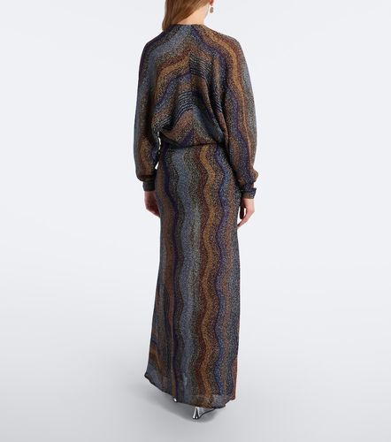 Robe longue en lamé à imprimé - Missoni - Modalova