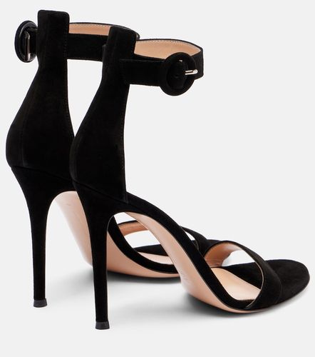 Sandales Portofino 105 en daim - Gianvito Rossi - Modalova