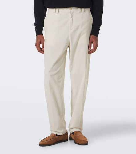Pantalon droit en velours côtelé de coton - Canali - Modalova
