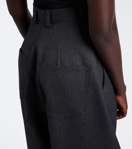 Pantalon tonneau en laine - Balenciaga - Modalova