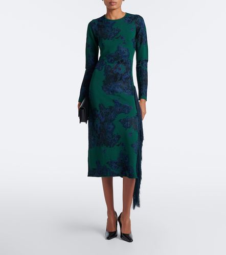 Robe midi en jacquard à fleurs - Erdem - Modalova