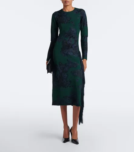 Robe midi en jacquard à fleurs - Erdem - Modalova