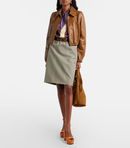 Gucci Veste bomber en cuir - Gucci - Modalova