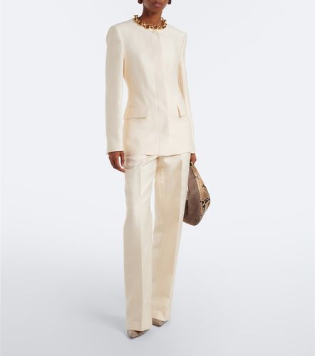 Pantalon ample Mitae en coton, lin et soie mélangés - Joseph - Modalova