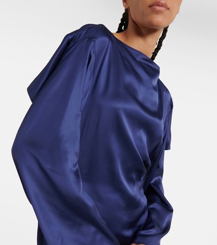 Robe midi en satin - MM6 Maison Margiela - Modalova
