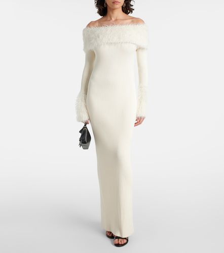 Robe longue à encolure bardot - Jean Paul Gaultier - Modalova