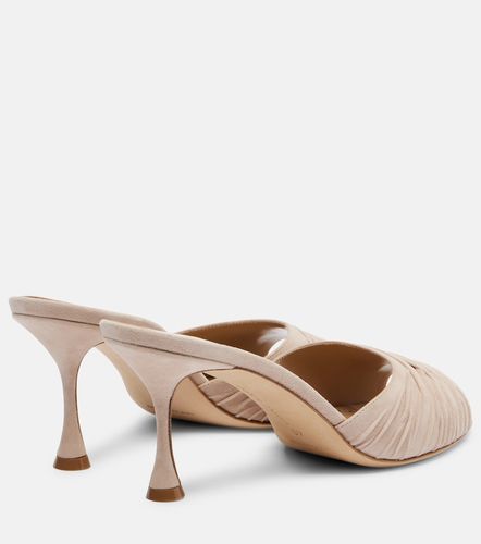 Manolo Blahnik Mules Pirua en daim - Manolo Blahnik - Modalova