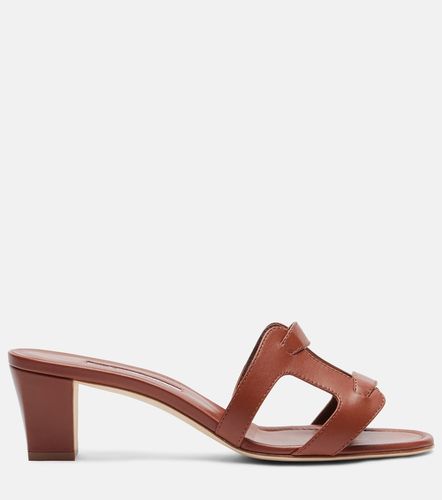 Mules Grellanu 50 en cuir - Manolo Blahnik - Modalova