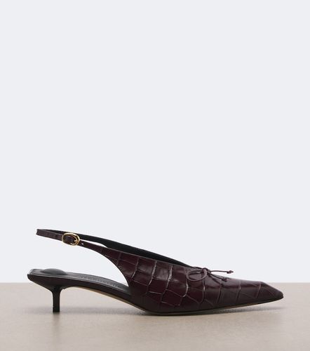 Escarpins slingback Cubisto en cuir façon croco - Jacquemus - Modalova