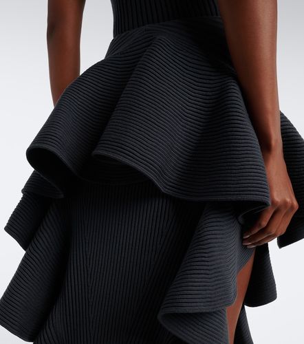 Alaïa Jupe midi en laine mélangée - Alaia - Modalova