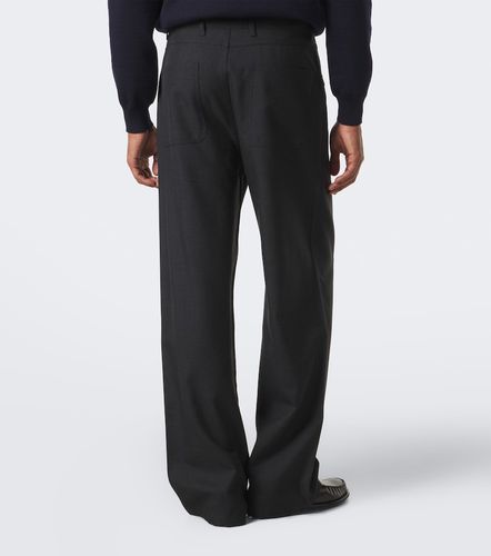 Pantalon ample en laine vierge - Prada - Modalova