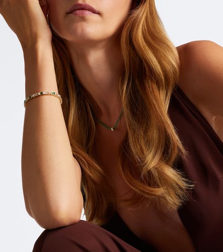 Bracelet tennis en or 18 ct, émeraudes et diamants - Suzanne Kalan - Modalova