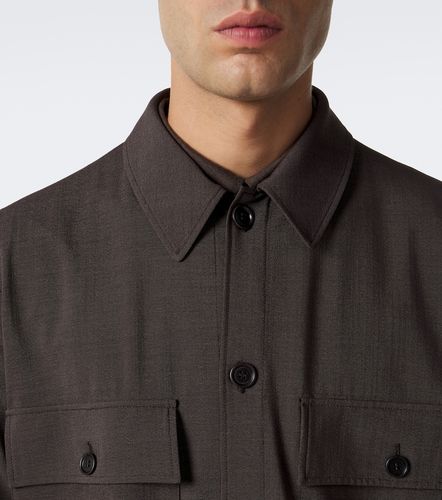 Chemise en laine et soie mélangées - Giorgio Armani - Modalova