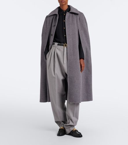 Cape en laine et cachemire à col Intrecciato - Bottega Veneta - Modalova