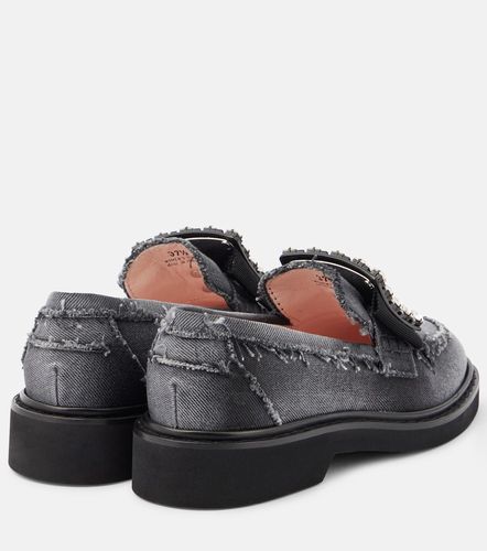 Mocassins Viv' Rangers en denim à ornements - Roger Vivier - Modalova