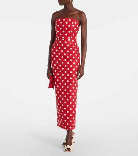 Robe longue Romeo en lin à pois - Posse - Modalova