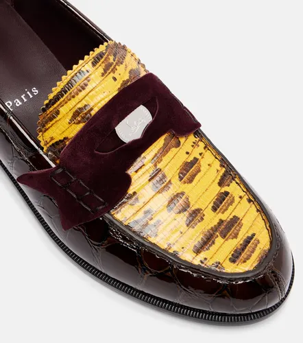 Mocassins Penny en cuir verni - Christian Louboutin - Modalova