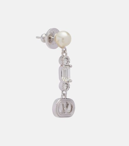 Boucles d’oreilles VLogo à cristaux Swarovski® - Valentino Garavani - Modalova