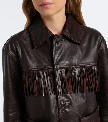 Veste en cuir à franges - Polo Ralph Lauren - Modalova