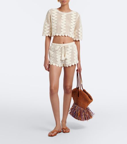 Top court Saskia en coton crocheté - Posse - Modalova