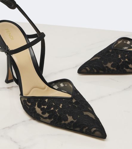 Escarpins slingback Colibrì en dentelle - Fendi - Modalova