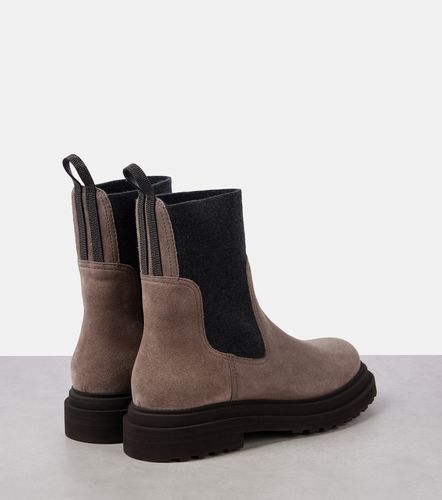 Brunello Cucinelli Bottines en daim - Brunello Cucinelli - Modalova